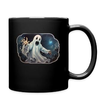sticker A very terrifying ghos - Full Color Mug - black - Right