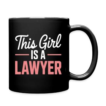 This Girl Is A Lawyer - Full Color Mug - black - Right