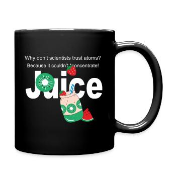 Funny Juice Drink Pun Shirt - Full Color Mug - black - Right