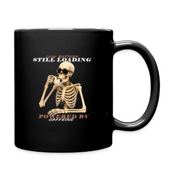 Low Battery Powered By Coffee - Full Color Mug - black - Right