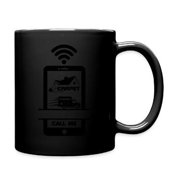 Call me the flooring contractor! Advertise - Full Color Mug - black - Right