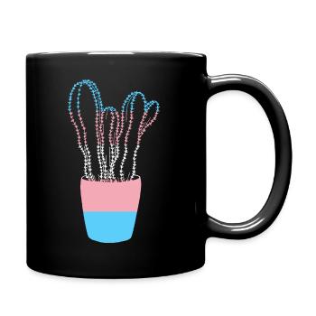 Trans Cactus Vibes - Full Color Mug - black - Right