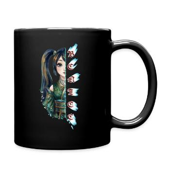 Splitface Kimono Maiden - Full Color Mug - black - Right