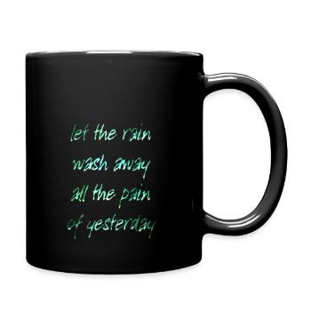 Que la pluie s’évanouisse... - Tasse colorée - noir - Droite