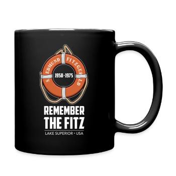 Ss Edmund Fitzgerald Lake Superior Iron Ore - Full Color Mug - black - Right