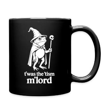 T'was The 'Tism M'Lord Frog Wizard - Full Color Mug - black - Right