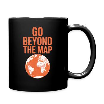 Go Beyond The Map - Full Color Mug - black - Right