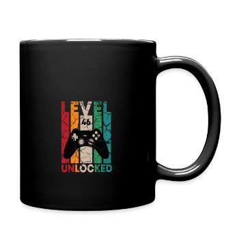 Level 46 Unlocked,46 Birthday Gift - Full Color Mug - black - Right