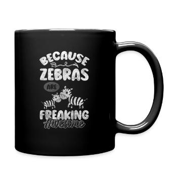 Zebras Nature Conservation Prairie - Full Color Mug - black - Right