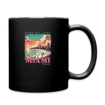 Miami Vacation - Full Color Mug - black - Right