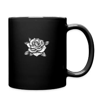 Tribal Rose Tattoo - Full Color Mug - black - Right
