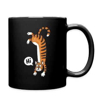 Funny Cat - Full Color Mug - black - Right