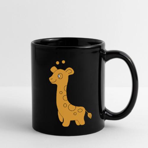 Playful Baby Giraffe - Infant Gear and Tea Cup - Full Color Mug