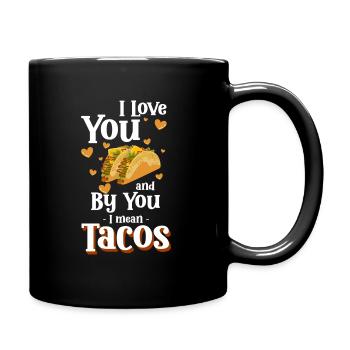 Mexican Hunger Hungry Foodie - Full Color Mug - black - Right