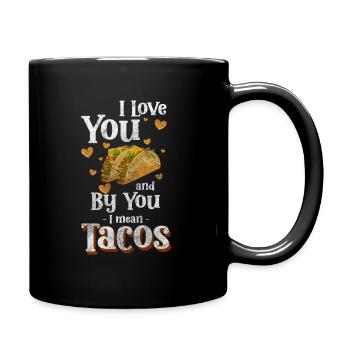 Tacos Hunger Foodie Tortilla - Full Color Mug - black - Right