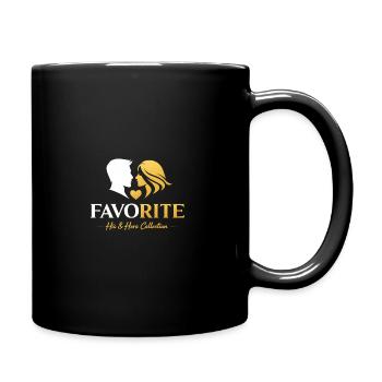 Favorite His & Hers Embrace Logo - Full Color Mug - black - Right