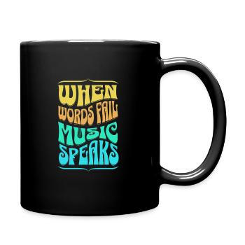 Music Speaks - Full Color Mug - black - Right