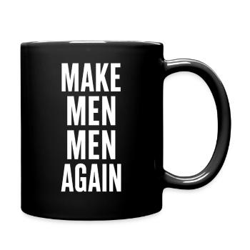 Bold Black White Typographic Stack - Full Color Mug - black - Right