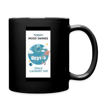 Mood Swings: Space Laundry Day - Full Color Mug - black - Right
