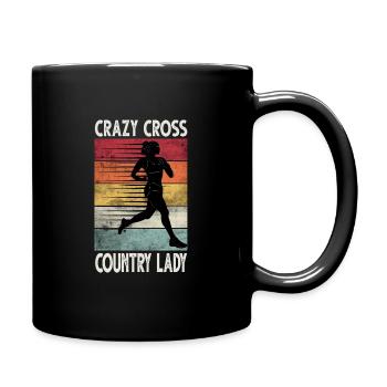 XC Cross Country Running - Full Color Mug - black - Right