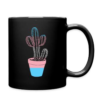 Trans Cactus Friend - Full Color Mug - black - Right