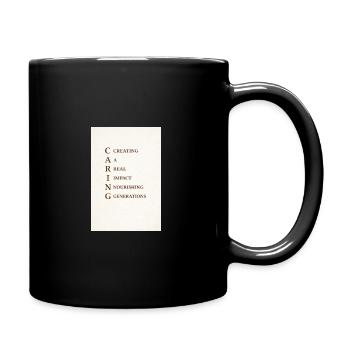 CARING: Generations of Real Impact - Full Color Mug - black - Right