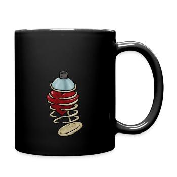 Spray Can Heart - Full Color Mug - black - Right