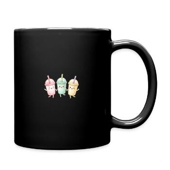 Cute Bubble Tea Friends - Full Color Mug - black - Right