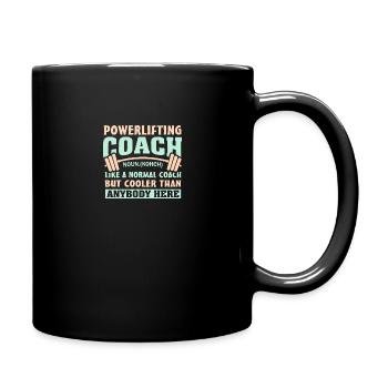Strong And Pretty Workout - Powerlifting Coach Def - Full Color Mug - black - Right