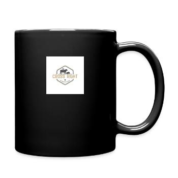 Green White Vintage Livestock Badge Logo - Full Color Mug - black - Right