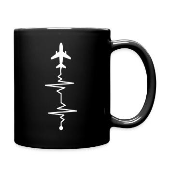 AeroWave Plane Echo - Full Color Mug - black - Right