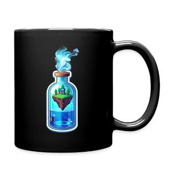 Floating Island in a Bottle - Full Color Mug - black - Right