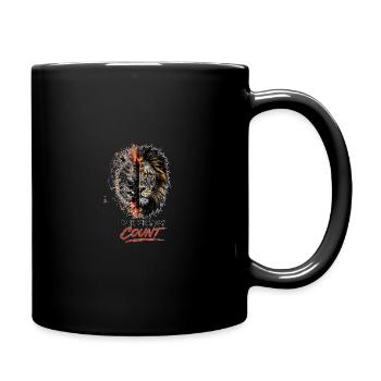 Timekeeper Tiger Split Clock - Full Color Mug - black - Right