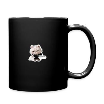 cat_funny - Full Color Mug - black - Right