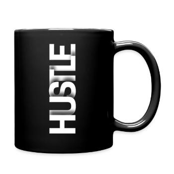 Stacked Glyph Grid - Full Color Mug - black - Right