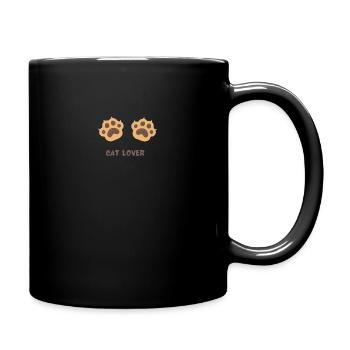 cat lover - Full Color Mug - black - Right
