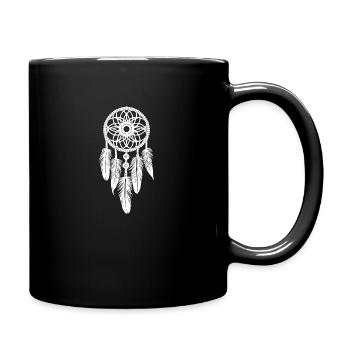 Magical Indian Dream Catcher Yoga Amulet - Full Color Mug - black - Right