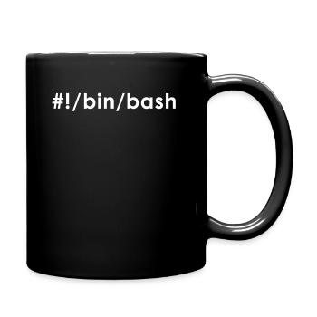 Linux bash - Full Color Mug - black - Right