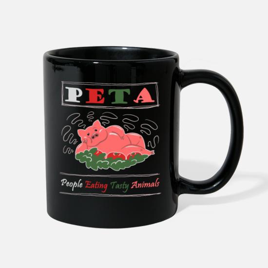 PETA People Eating Tasty Animals Shirt Meat Eater' Full Color Mug |  Spreadshirt