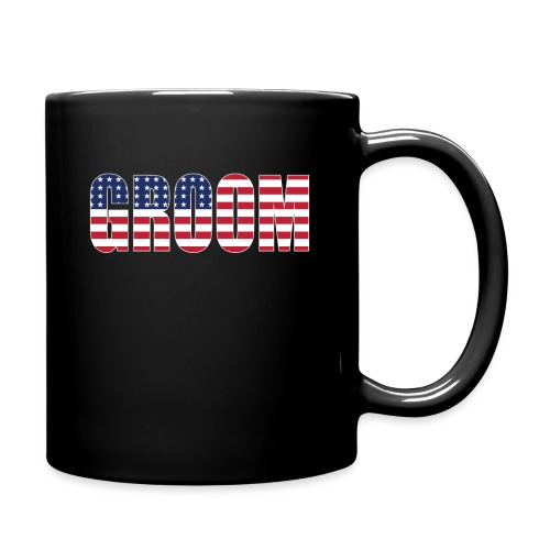 Groom US Flag - Full Color Mug