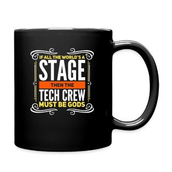 Stage Crew, Stage Tech, Tech Crew - Full Color Mug - black - Right