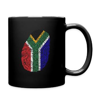 South Africa Fingerprint - Full Color Mug - black - Right