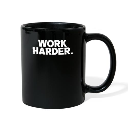 Work Harder distressed logo - Full Color Mug