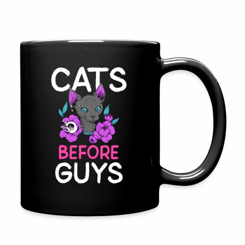punk cats before guys heart anti valentines day - Full Color Mug