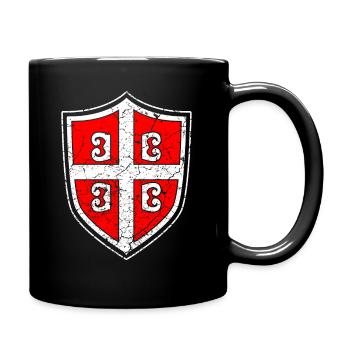 Serbian Coat Of Arms - Full Color Mug - black - Right