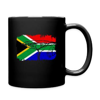 South Africa Flag - Full Color Mug - black - Right
