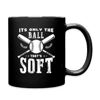 Softball Apparel for a Softball Fan - Full Color Mug - black - Right