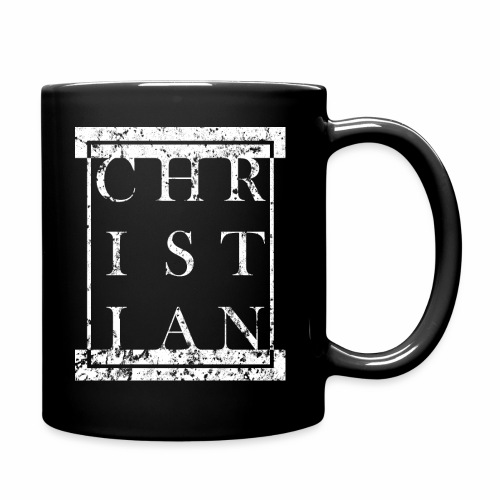 CHRISTIAN Religion - Grunge Block Box Gift Ideas - Full Color Mug