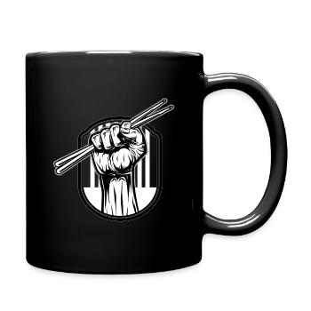 drumsticks drummer - Full Color Mug - black - Right