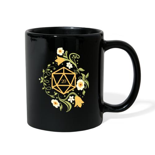 Polyhedral D20 Dice of the Druid - Full Color Mug